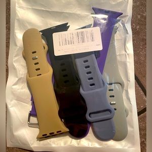 Silicone Apple Watch Multicolored Watchbands NEW
